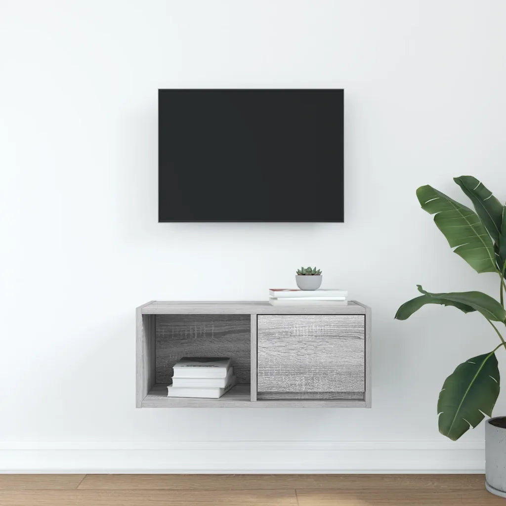Mobile Porta TV-Mobile per TV-Credenza TV Grigio Sonoma 60x31x25,5 cm Legno Multistrato 128405