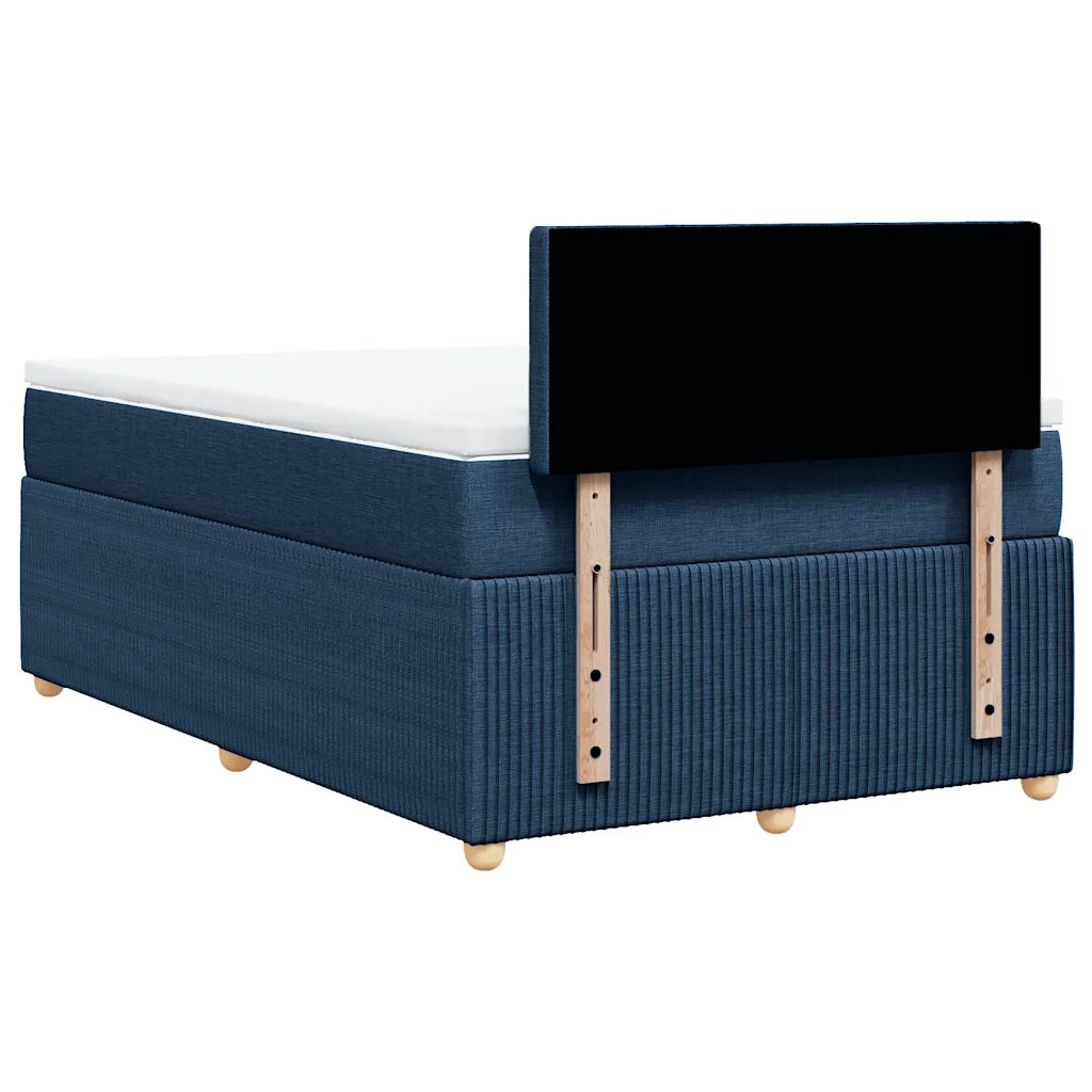 Giroletto a Molle con Materasso Blu 120x200 cm in Tessuto 3287443