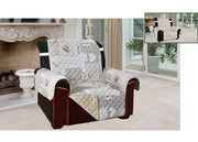 Copridivano E Copripoltrona Trapuntato Reversibile Modello Kino Colore Beige - Poltrona - Beige