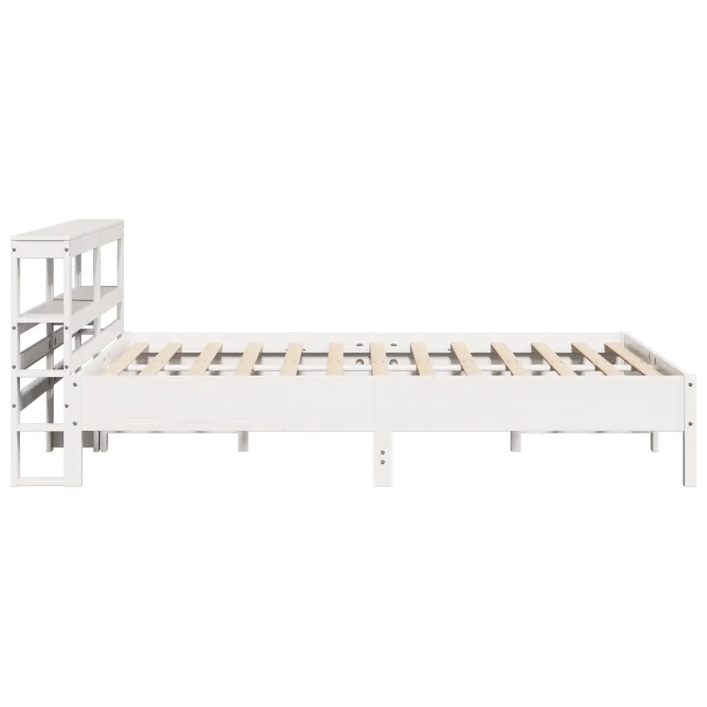 vidaXL Letto senza Materasso Bianco 160x200 cm Legno Massello di Pino