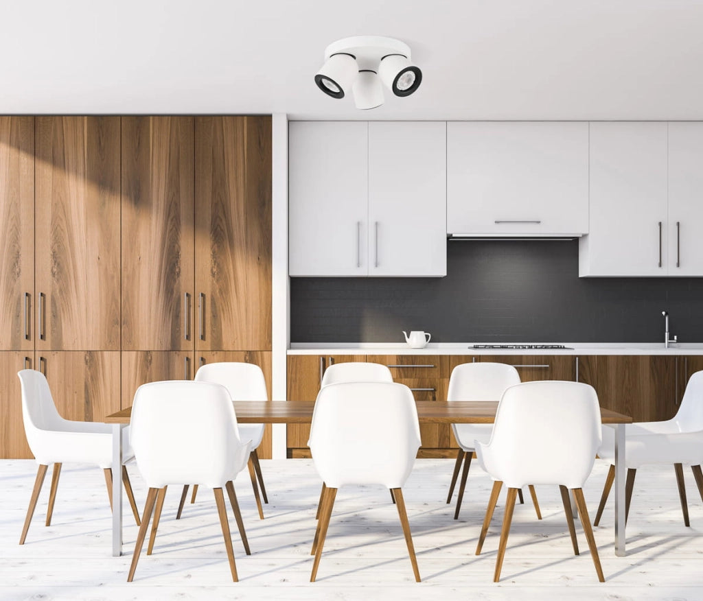 Plafoniera Italux Nuora LED rotonda bianca 3xGU10 dimmerabile