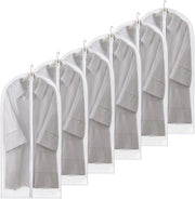 Borsa a capo per abiti - Lungo contenitore di archiviazione per costumi, gonne e camicie, 60 x 120 cm - Set di 6 pezzi