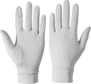 Maniche per donna con protezione solare - lunghezza 21 cm - manica 17 cm - larghezza palmo mano 8,5 cm - guanti sottili per auto e bicicletta - guanti antiscivolo in silicone outdoor - guanti respiranti anti-UV - guanti touchscreen senza dita