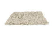 Tappeto Bagno Retro Gommato Antiscivolo Lavorazione Shaggy Modello Passatello - 60x120 - Beige