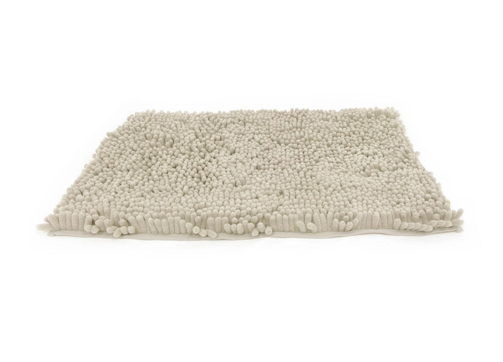 Tappeto Bagno Retro Gommato Antiscivolo Lavorazione Shaggy Modello Passatello - 60x120 - Beige