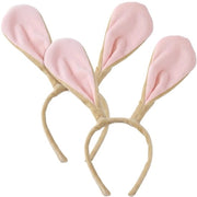 Set di 2 orecchini da coniglio con fascia in pelo di cammello per costume da pasqua, accessori per carnaval e feste