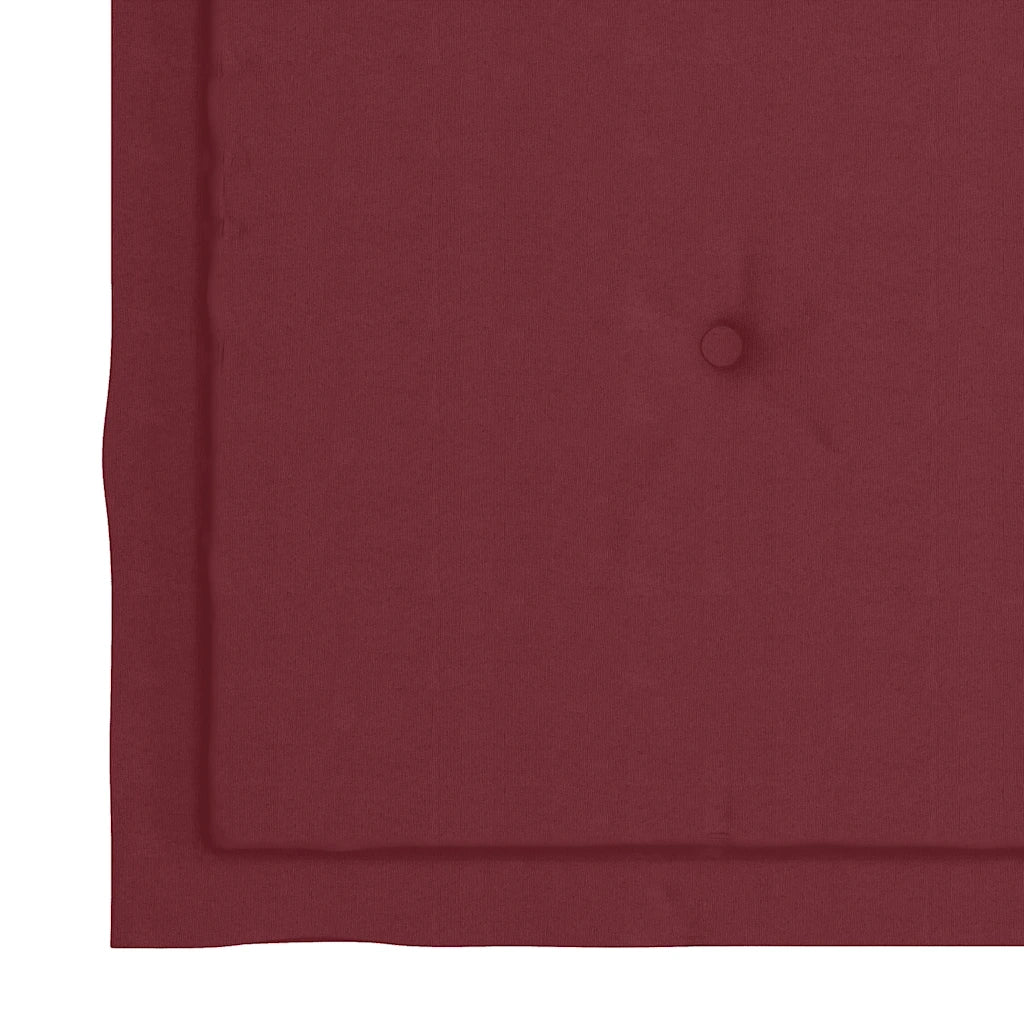 Sedie da Giardino con Cuscini Rosso Vino 8 pz Massello di Teak cod mxl 72215