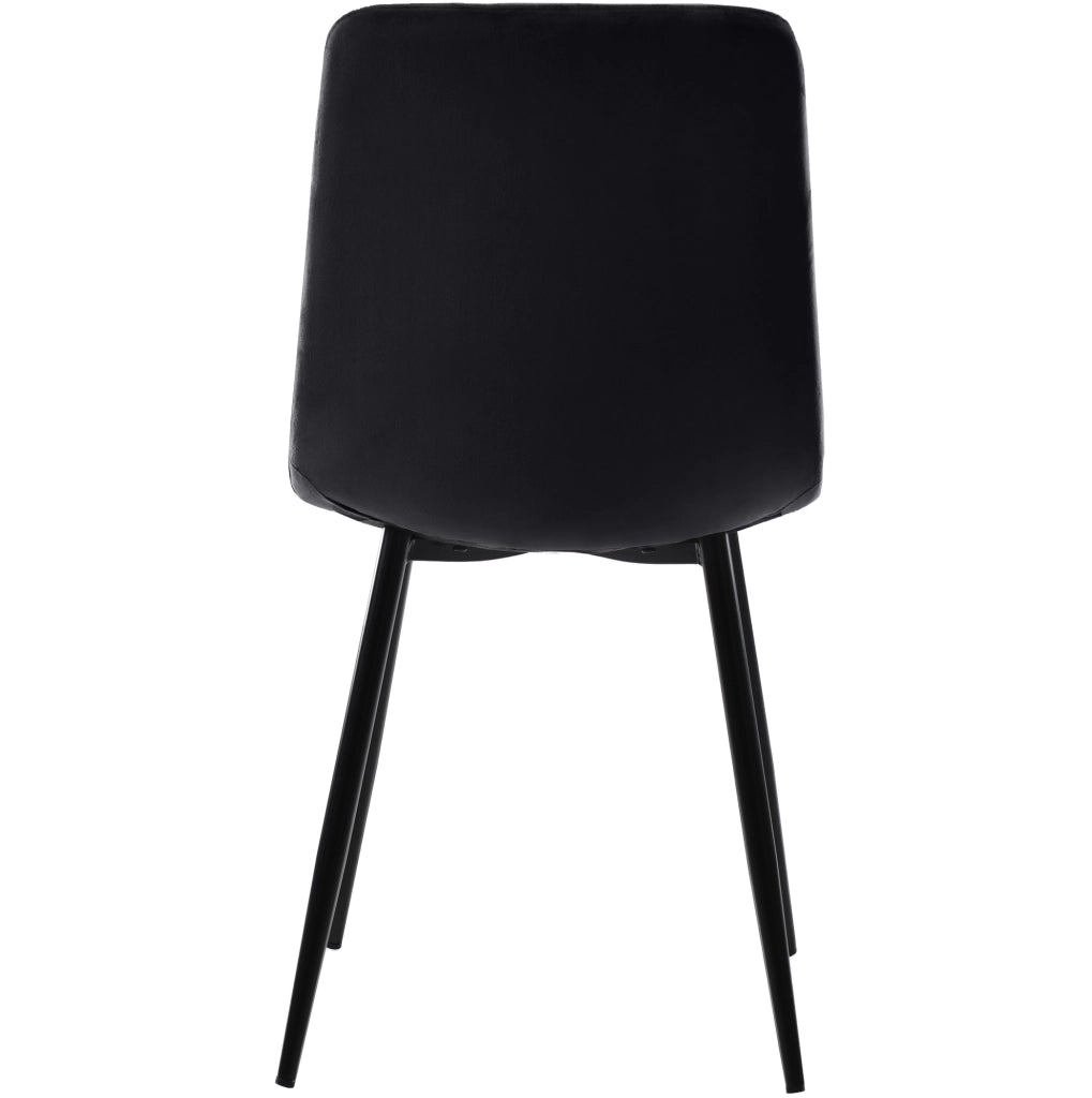 Set da pranzo 5 pezzi; tavolo allungabile 140x80x75.5 cm in MDF e metallo; nero e bianco