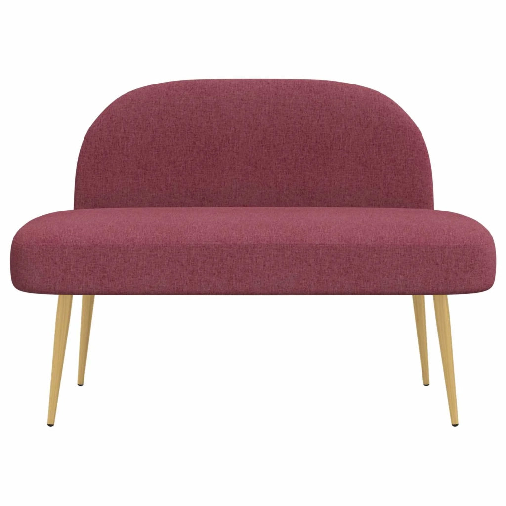 Panchina imbottita con schienale Rosso vino 110 x 60 x 76 cm