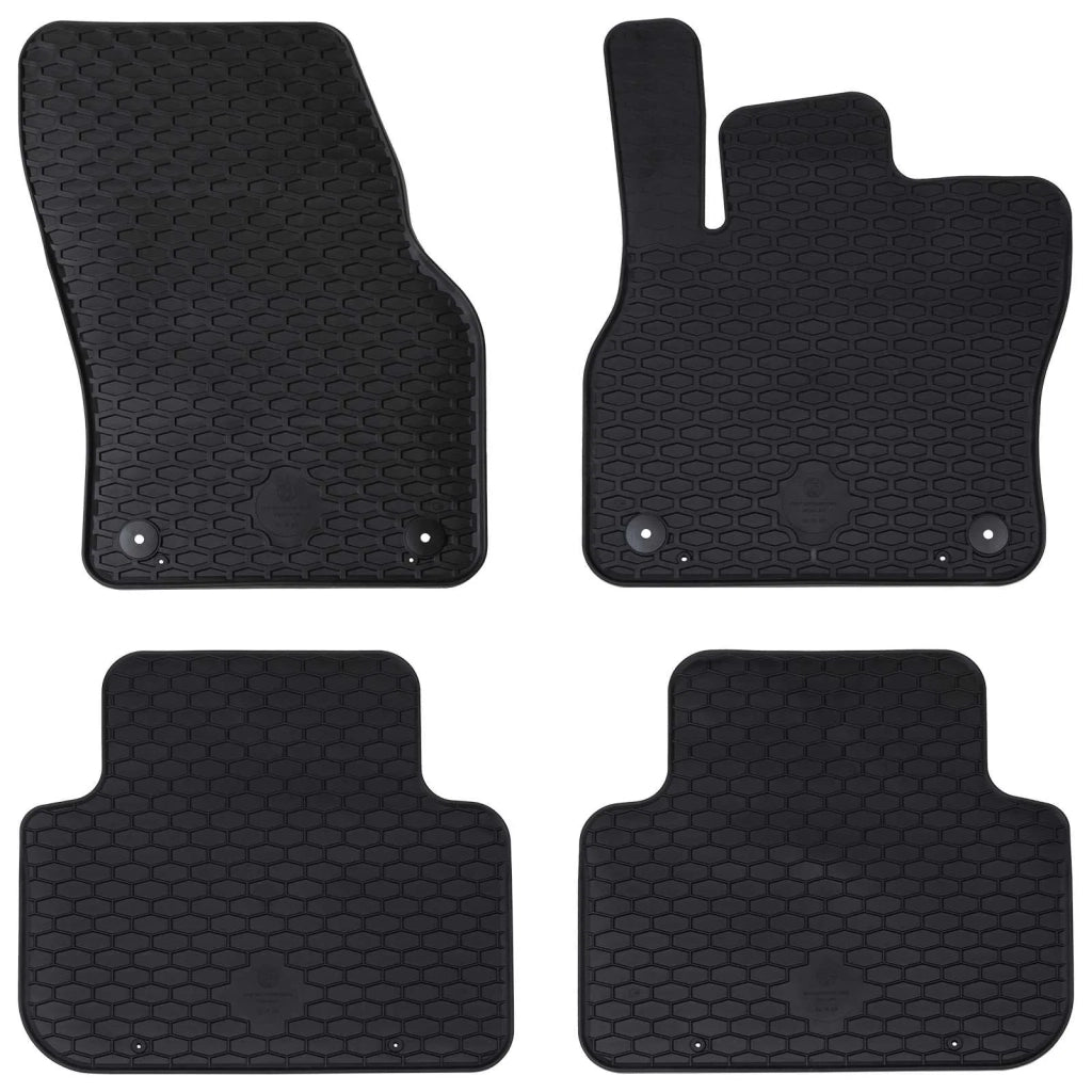 Tappetino per Auto 4 pcs Nero adatto per Audi Q3 2019-2025