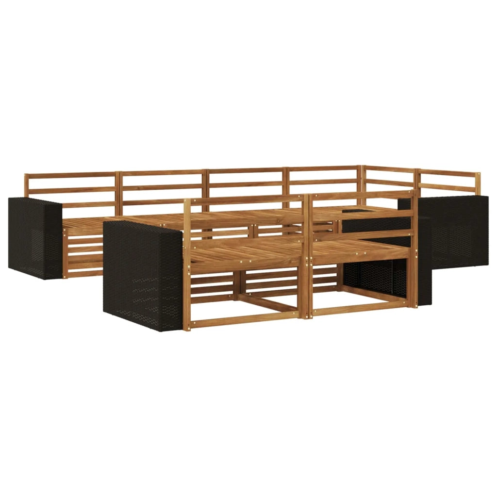 Set di divani da esterno 7 pz Naturale 3383482