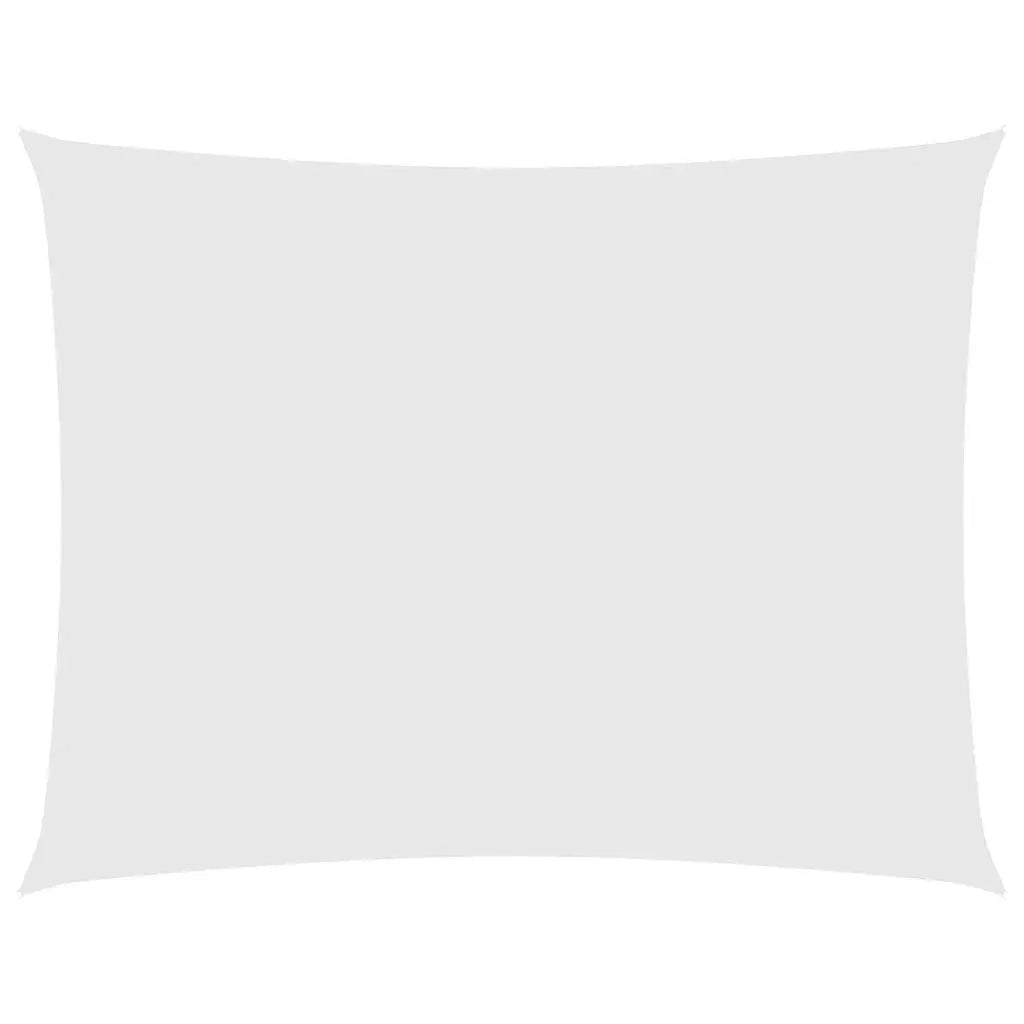 Parasole a Vela Oxford Rettangolare 3x4 m Bianco 135265