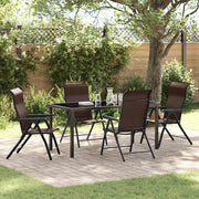 Set da Pranzo per Giardino 5 pcs Marrone 3379264