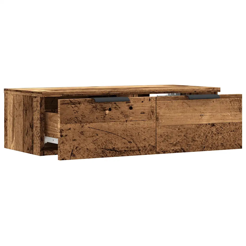 Armadietto a Muro | Mobile a Parete Legno Antico 68x30x20 cm in Legno Multistrato
