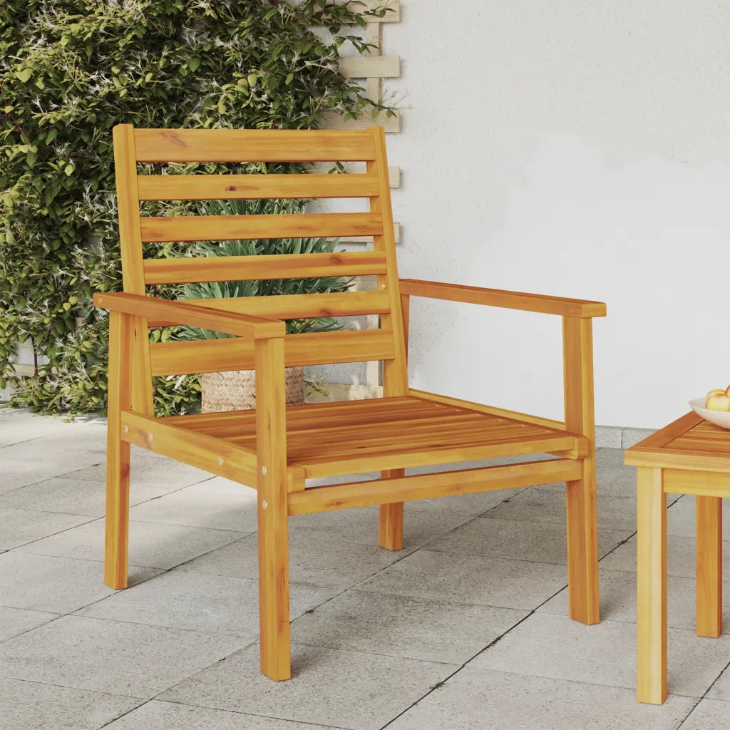 Poltrone da Giardino 2 pz 66,5x65x81 cm Legno Massello Acacia 366374