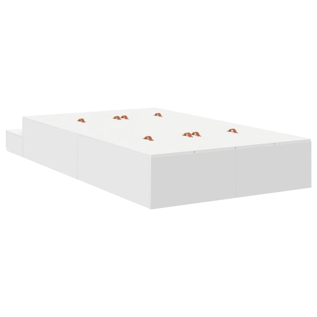 Struttura Letto contenitore Bianco 120x200 cm