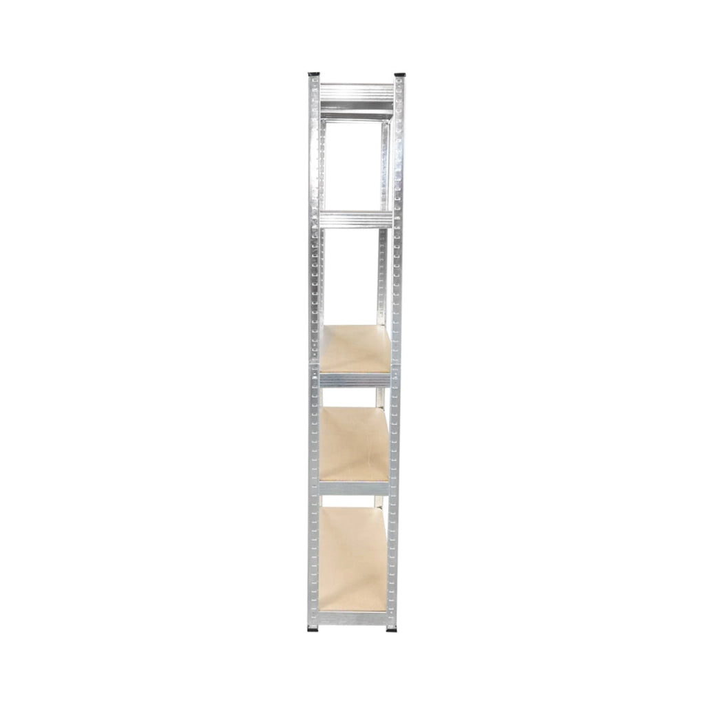 Scaffale in metallo con 5 ripiani in MDF, 180x100x35 cm, 250 kg/ripiano, montaggio senza viti, zincato