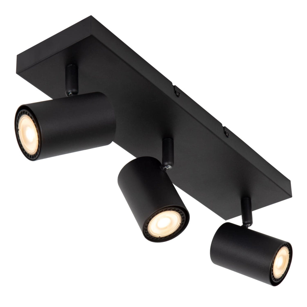 Faretto soffitto AMIGO 3xGU10 nero metallo Lucide