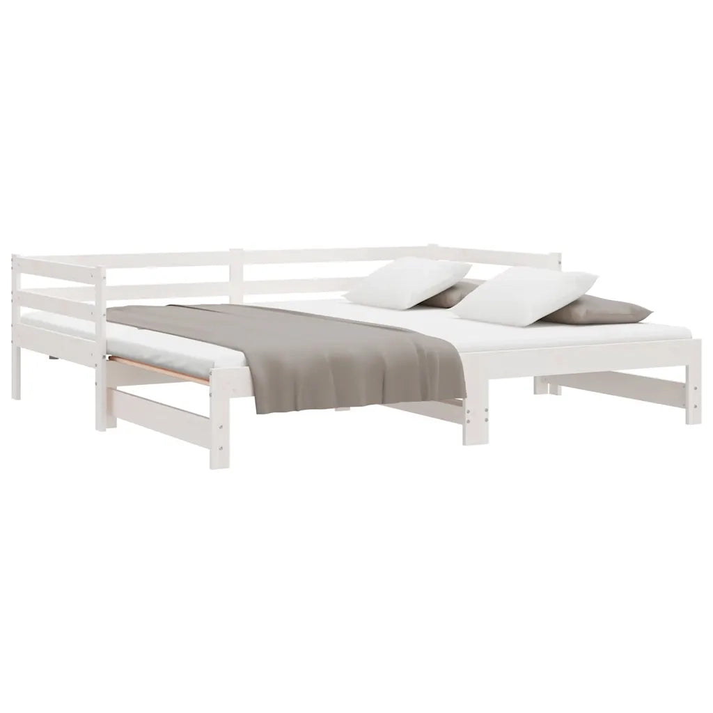 Dormeuse Estraibile Bianca in Massello di Pino 2x(90x200) cm 806951