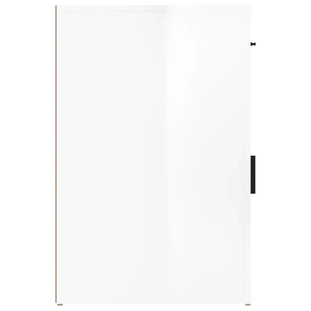 Armadietto Scrivania Bianco Lucido 40x49x75cm Legno Multistrato cod mxl 63651