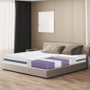 Materasso a molle Insacchettate e Memory matrimoniale 150x190 altezza 20 cm |Medio Rigido , Automodellante, Ortopedico | Rivestimento Anallergico e Traspirante