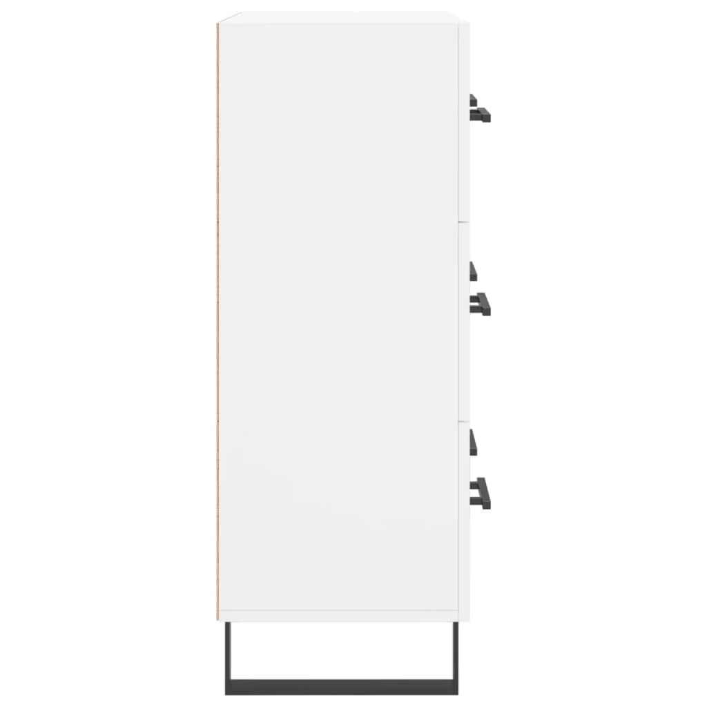 Buffet credenza cassettiera mobiletto mobile contenitore organizer per cucina soggiorno salotto 69,5 x 34 x 90 cm legno ingegnerizzato bianco 02_0030464