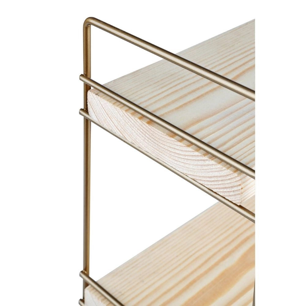 Scaffale d'appoggio 3 ripiani 40x13x40 Hobby ASZ1572 colore bronzo