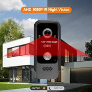 Sistema di comunicazione video Wi-Fi con camera 1080P, schermo a colori a cavo per uso domestico, compatibile con visione notturna pass-through