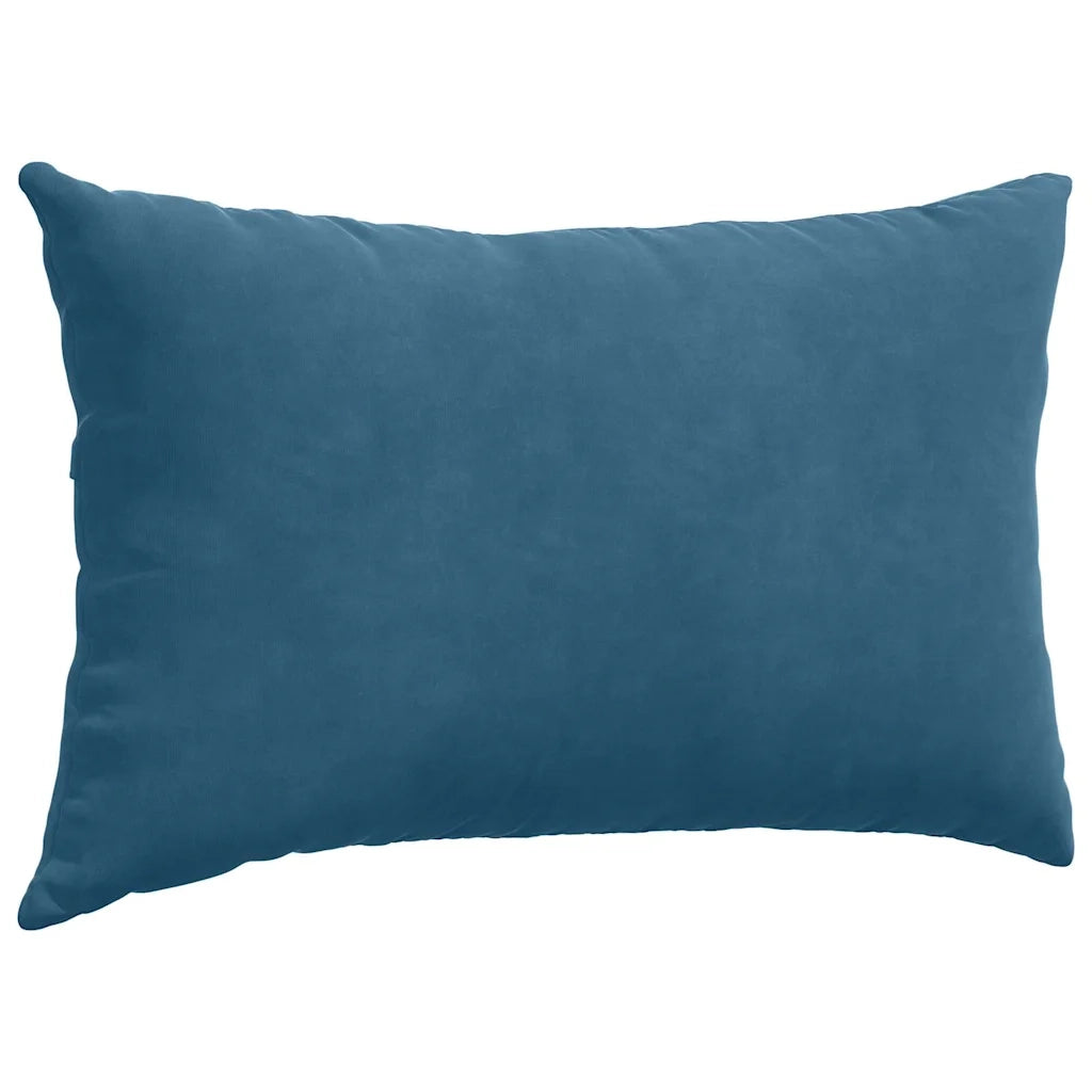 Cuscini da Divano 2 pz | Cuscini per sedie Blu 50 x 30 cm Tessuto in Cords