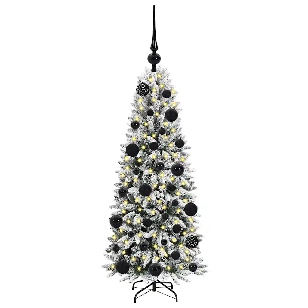 Albero di Natale Artificiale-Albero Natalizio con 150 LED Bianco 120 cm 822795