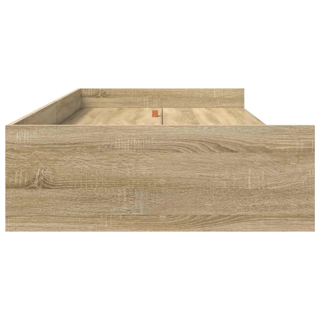 Struttura del letto Rovere Sonoma 90 x 190 cm Legno multistrato 3335247