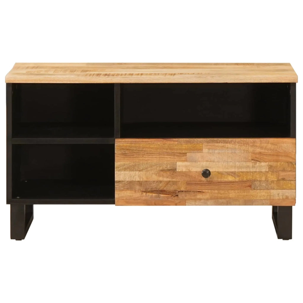 Mobile TV Marrone 80 x 33 x 46 cm Legno di mango massello