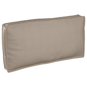 Cuscino per pallet per sedia/schienale Tortora 120x60x12 cm Tessuto Oxford