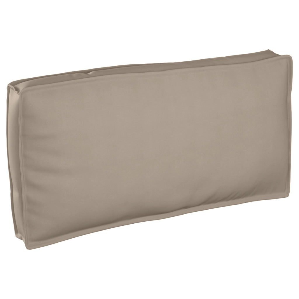 Cuscino per pallet per sedia/schienale Tortora 120x60x12 cm Tessuto Oxford