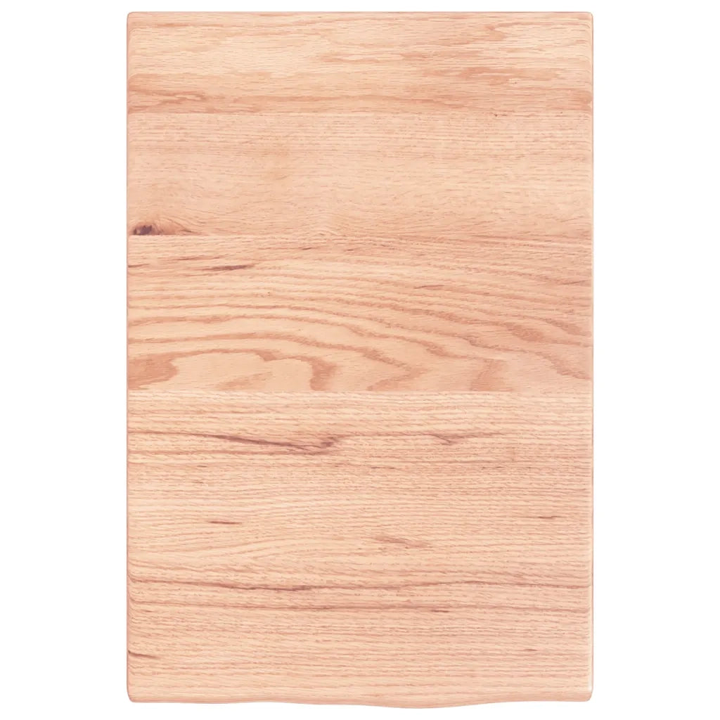 Piano Bagno Marrone Chiaro 40x60x2 cm Legno Massello Trattato CFW2011673