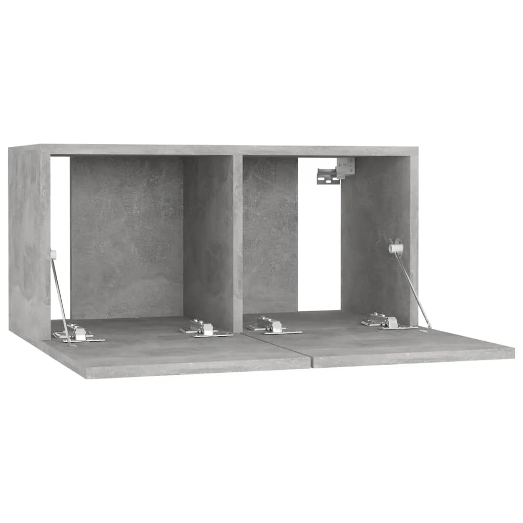 Mobile TV multimediale scaffale TV credenza mobile TV sala da pranzo soggiorno camera da letto 4 pezzi 60 x 30 x 30 cm legno ingegnerizzato grigio 02_0028711