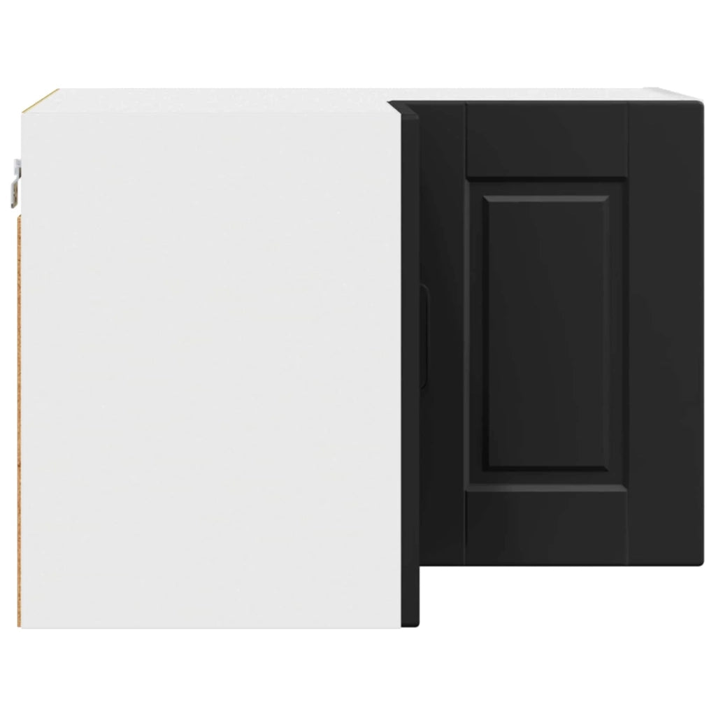 Pensile da cucina moderno a parete con pratico spazio contenitivo 57 x 57 x 40 cm legno composito nero 02_0054300