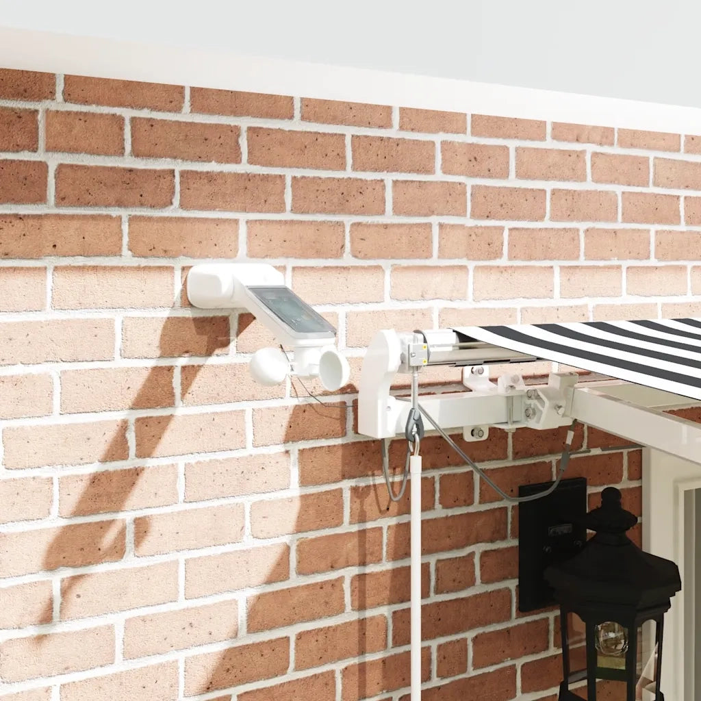 Tenda Retrattile Automatica LED Antracite e Bianco 400x300 cm 3215785