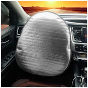 Cuscino di guida con protezione termica - 44 x 50 cm - Resistente ai raggi UV - Universale - Schiuma a cellule di perla - Duraturo e isolante - Copertura del volante