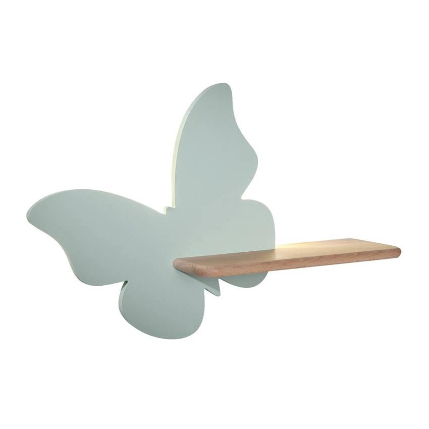 Applique Candellux Butterfly verde legno LED 4W 4000K