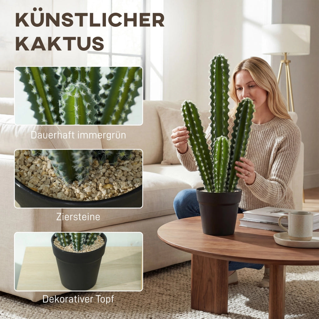 Pianta artificiale cactus in vaso ¨C zephmum ¨C 53 cm