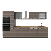 Vicco Cucina componibile Grigio nobile/antracite 350 cm senza piano di lavoro