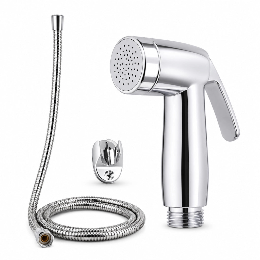 Idroscopino Per Bagno Con Tubo Flessibile 1,2 m e Supporto Per WC e Bidet 69308