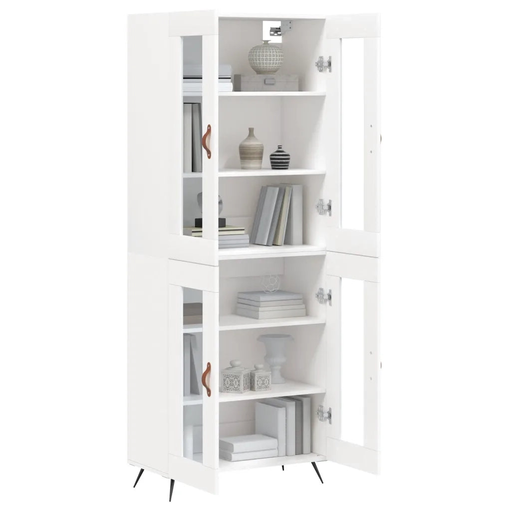 Credenza Bianca 69,5x34x180 cm in Legno Multistratocod mxl 125834