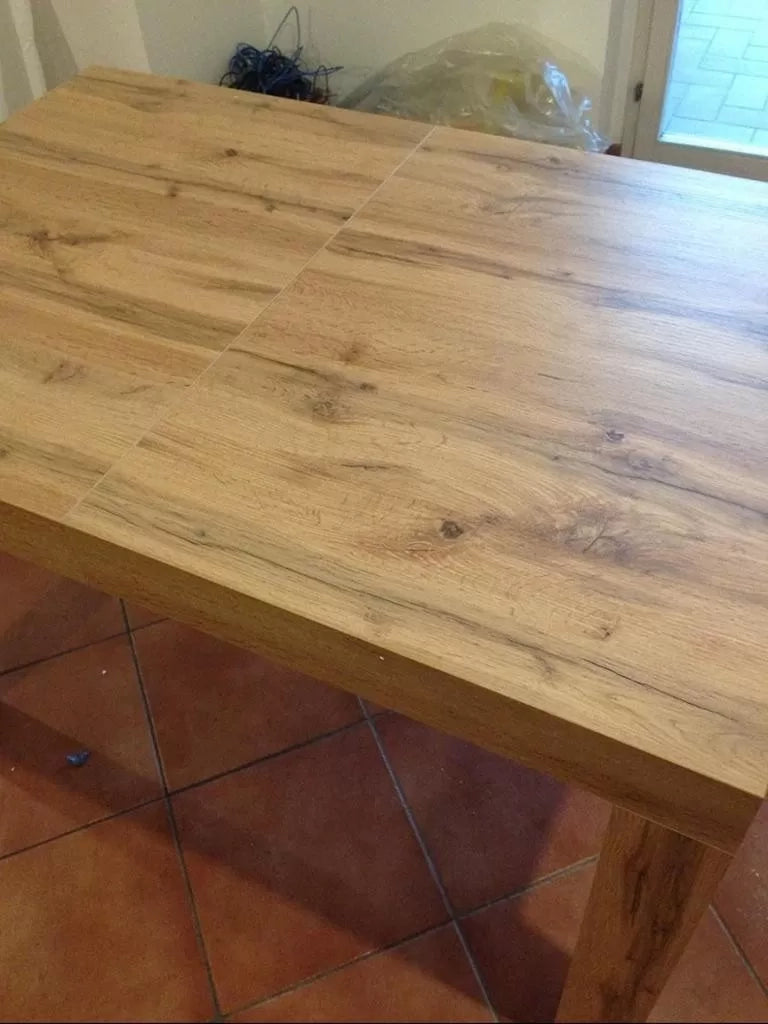 Tavolo rettangolare allungabile rovere misure l.160 p.90 h.77 (656) - Mobili 2G