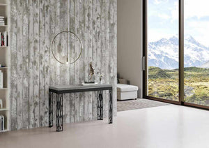 Tavolo Salvaspazio Allungabile 120/200x45/90x80/78 cm Ghibli Double Cemento