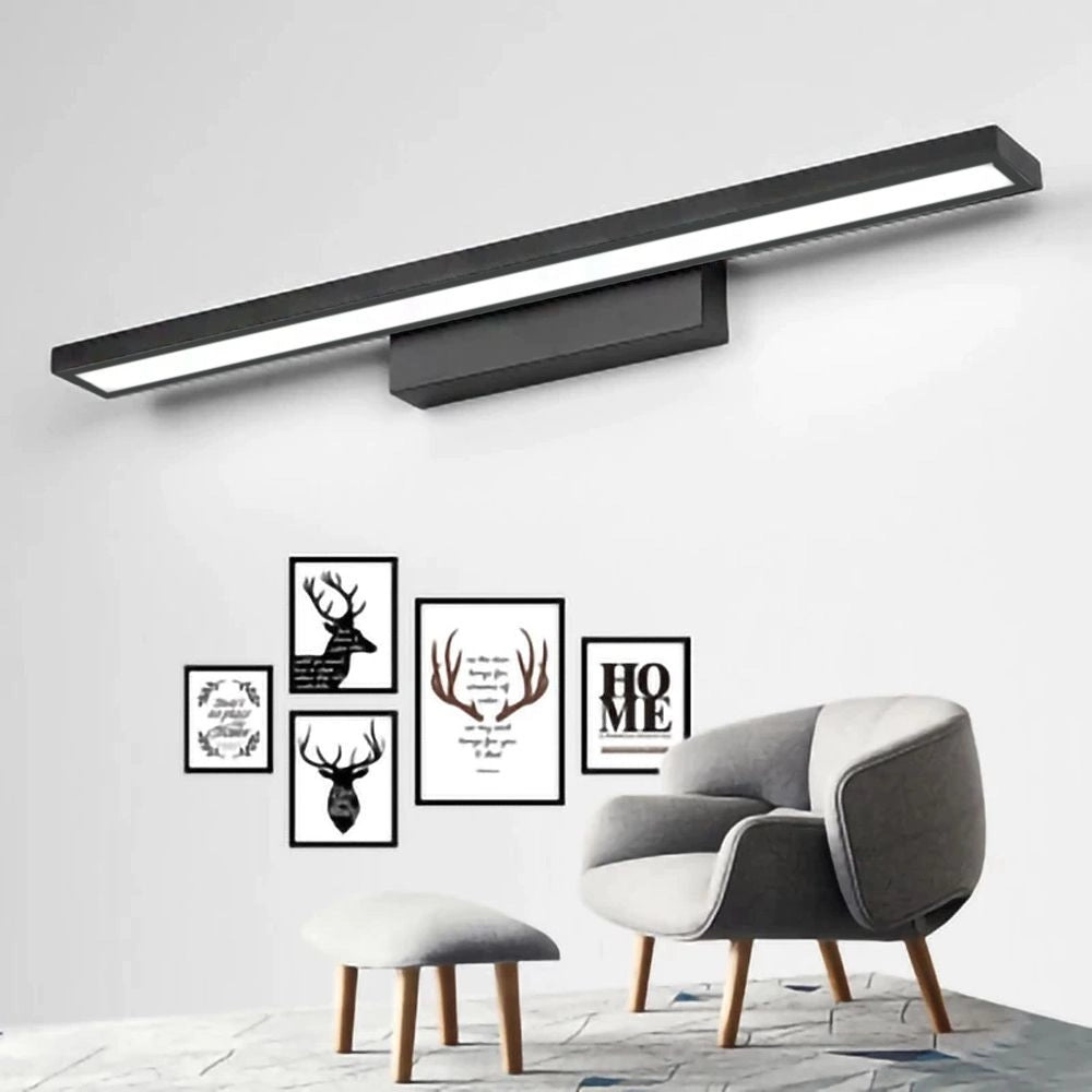 Lampada Da Muro Da Bagno Led Sopra Specchio 60cm APP840-1W Flat Black