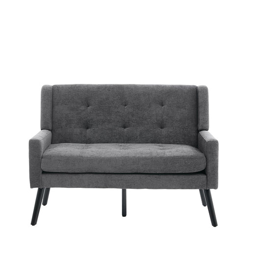 Banquette in lino di lusso - Xylo - 2 posti, piedi in legno massello antiscivolo, cuscini in schiuma ad alta densit¨¤