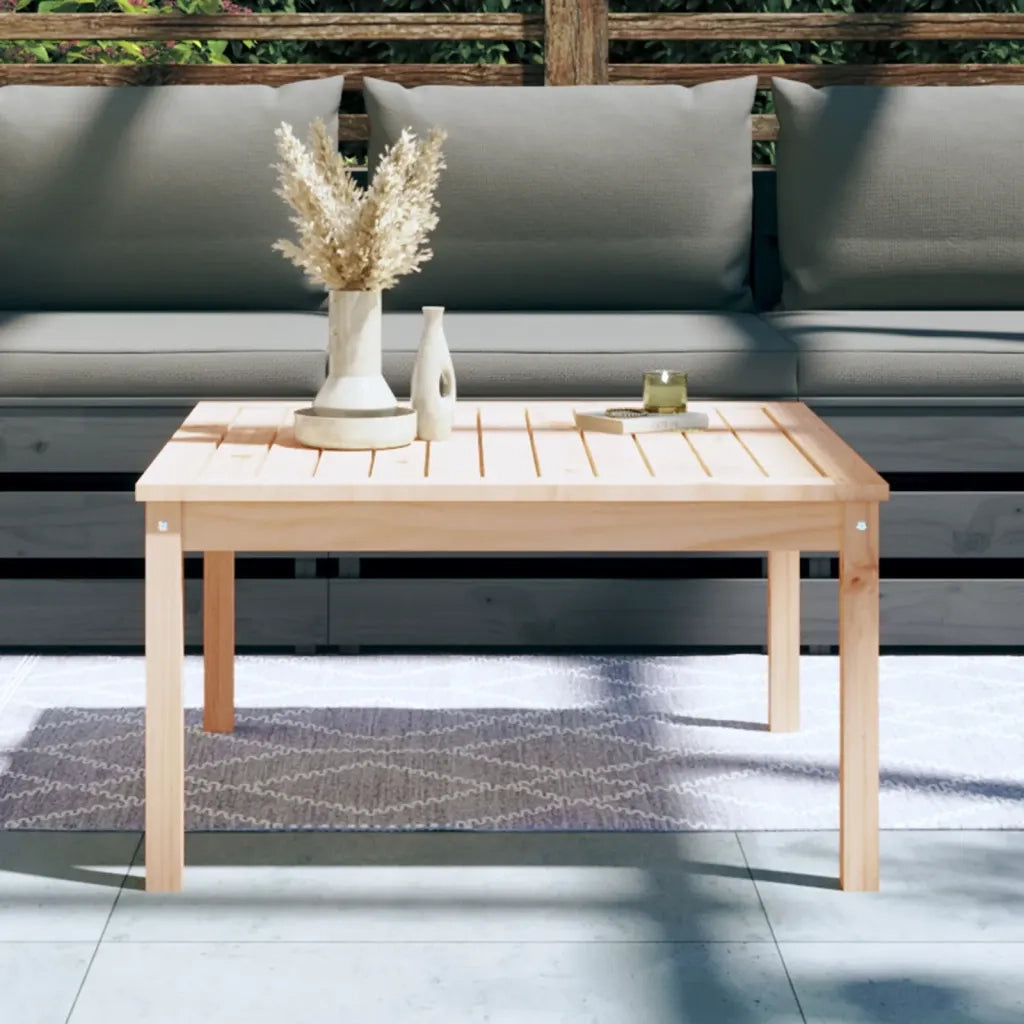 Tavolo da Giardino | Tavolino da esterno 82,5x82,5x45 cm in Legno Massello di Pino