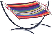 Hangmat con Struttura Stabilizzata per 1 Persona - Porta fino a 120 kg - Hangmat XL con Asta di Allungamento - Kit di Hangmat in Rosso e Grafite